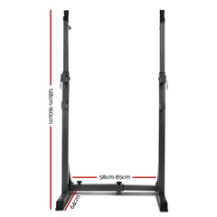 Everfit Weight Bench Adjustable Squat Rack Home Gym Equipment 300kg-TAS_Metro