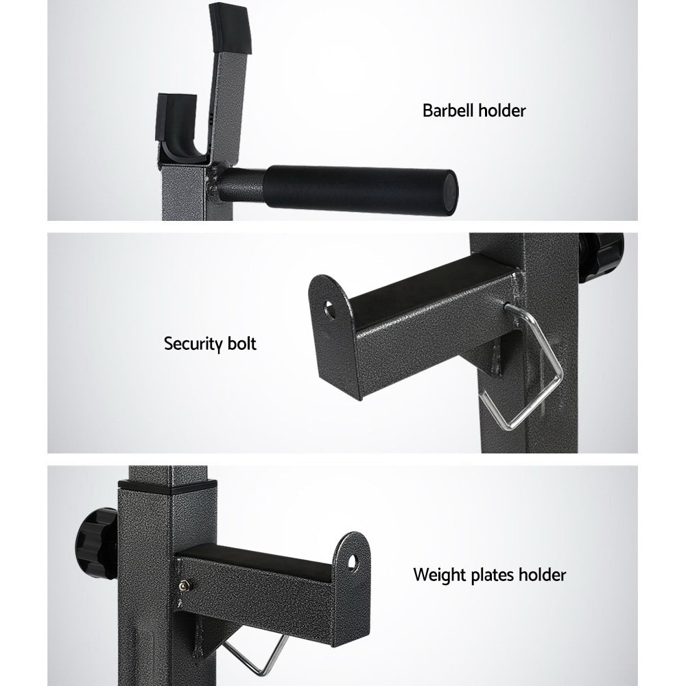 Everfit Weight Bench Adjustable Squat Rack Home Gym Equipment 300kg-NSW_Rural