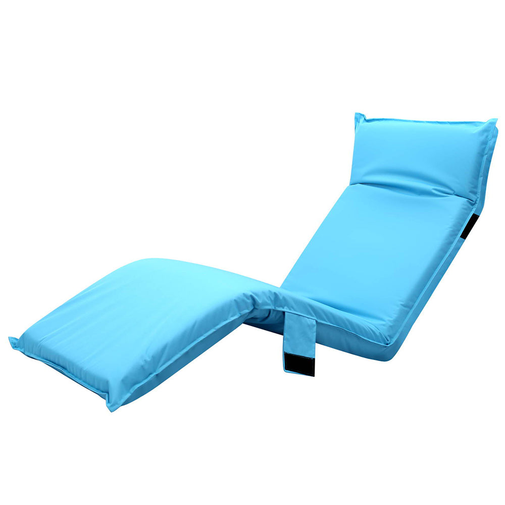 Artiss Floor Lounge Sofa Camping Chair Blue-WA_Metro