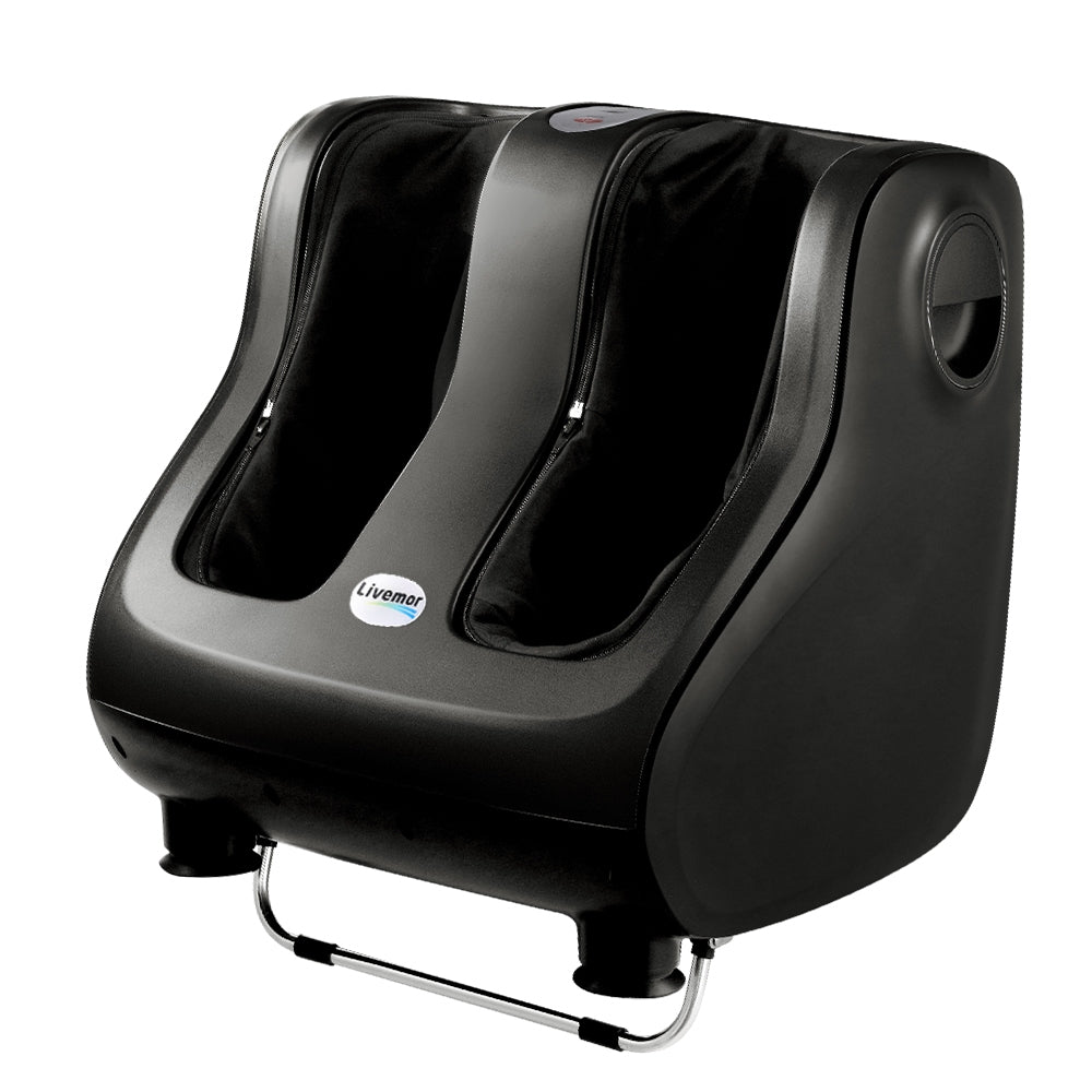 Livemor Foot Massager Shiatsu Massagers Electric Roller Calf Leg Kneading Black-TAS_Rural