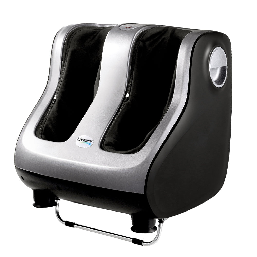 Livemor Foot Massager Shiatsu Massagers Electric Roller Calf Leg Kneading Silver-QLD_Metro