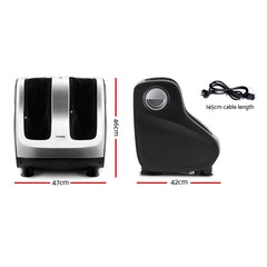 Livemor Foot Massager Shiatsu Massagers Electric Roller Calf Leg Kneading Silver-QLD_Metro