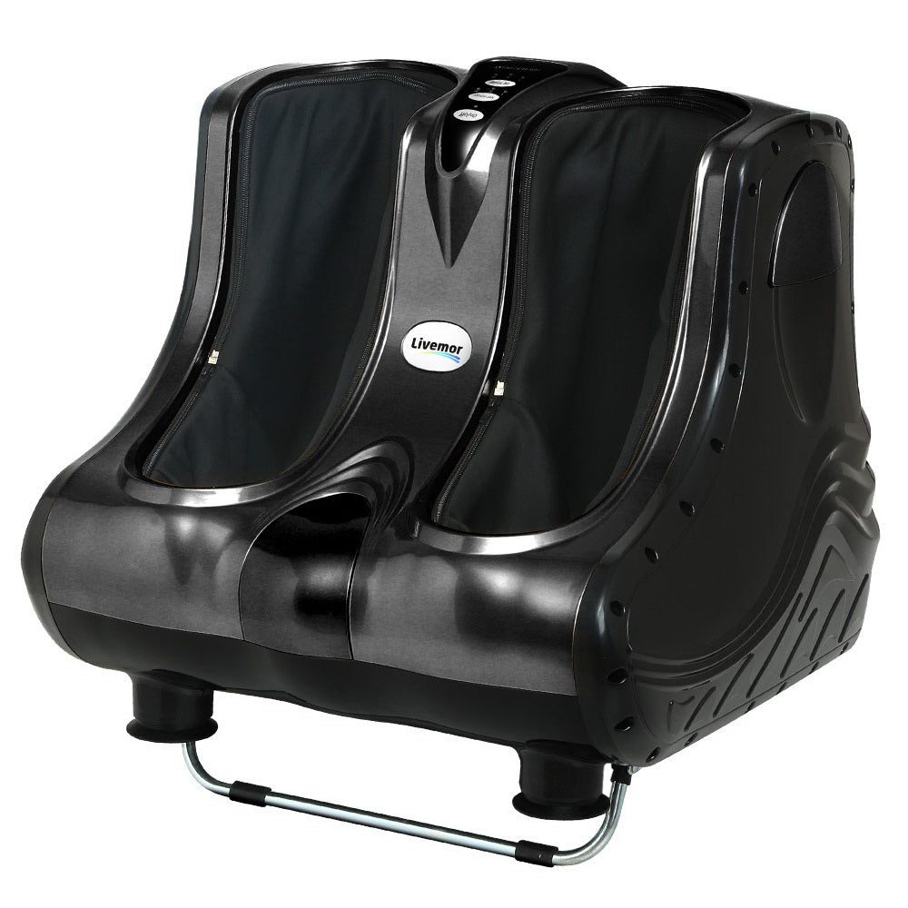 Livemor Foot Massager Massagers Shiatsu Electric Roller Ankle Calf Leg Kneading Black-NSW_Metro
