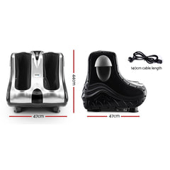 Livemor Foot Massager Massagers Shiatsu Electric Roller Ankle Calf Leg Kneading Silver-VIC_Metro