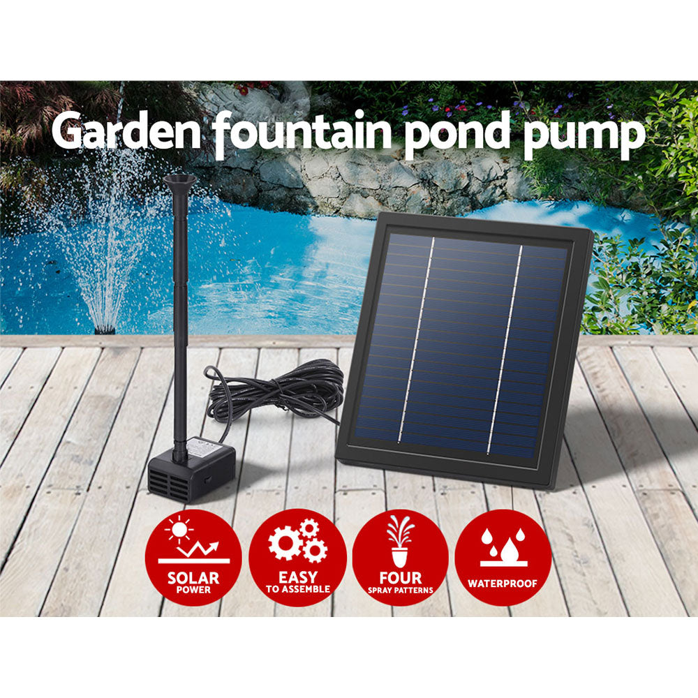 Gardeon Solar Pond Pump Submersible Water Fountain Kit 6.1FT