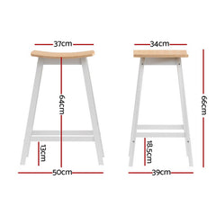 Artiss 4x Bar Stools Wooden Chairs Oak-NSW_Metro