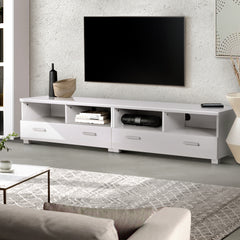 Artiss TV Cabinet Entertainment Unit 180cm White Eddie-SA_Rural