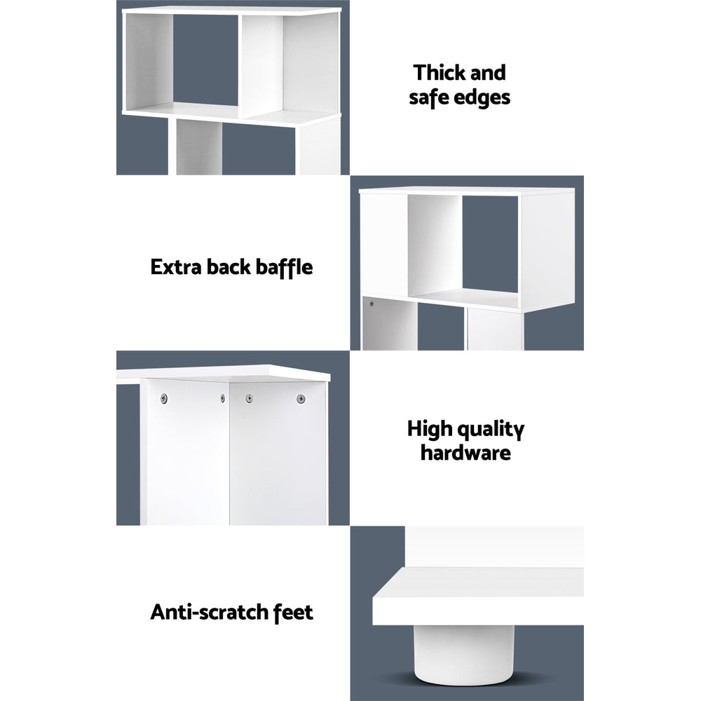 Artiss Bookshelf 3 Tiers - NINA White