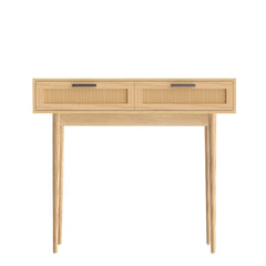 Artiss Console Table 2 Rattan Drawers-WA_Rural