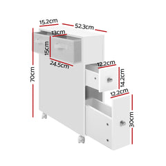 Artiss Bathroom Cabinet Storage Toilet Organiser