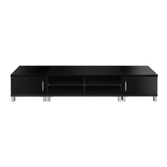 Artiss TV Cabinet Entertainment Unit 190cm Black Danson-TAS_Rural