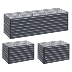 Green Fingers Garden Bed 240x80x77cm Planter Box Raised Container Galvanised Herb-NSW_Metro