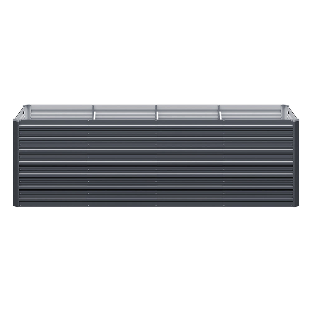 Green Fingers Garden Bed 240x80x77cm Planter Box Raised Container Galvanised Herb-NSW_Metro