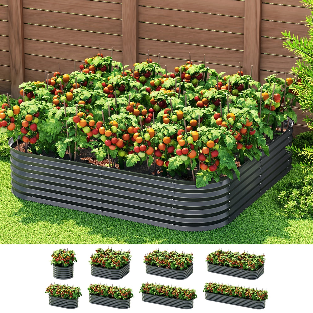 Green Fingers Garden Bed 9 In 1 Modular Planter Box 40CM height-QLD_Metro