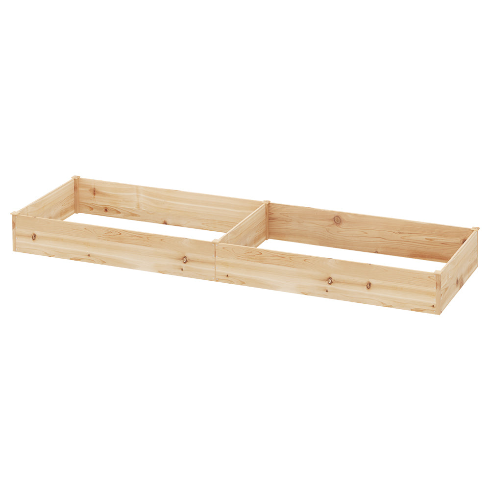 Green Fingers Garden Bed 150x90x30cm Wooden Planter Box Raised Container Growing-ACT