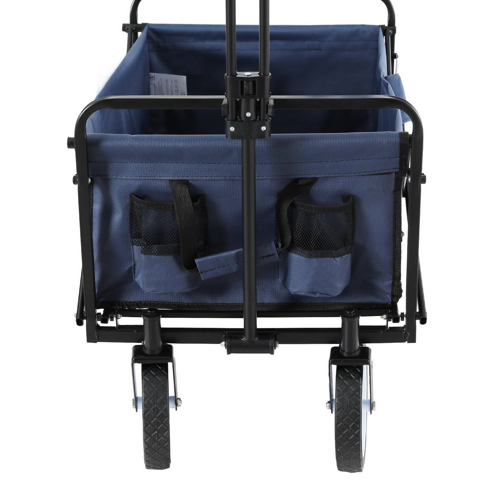 Gardeon Garden Cart with Cup Holders Blue-ACT