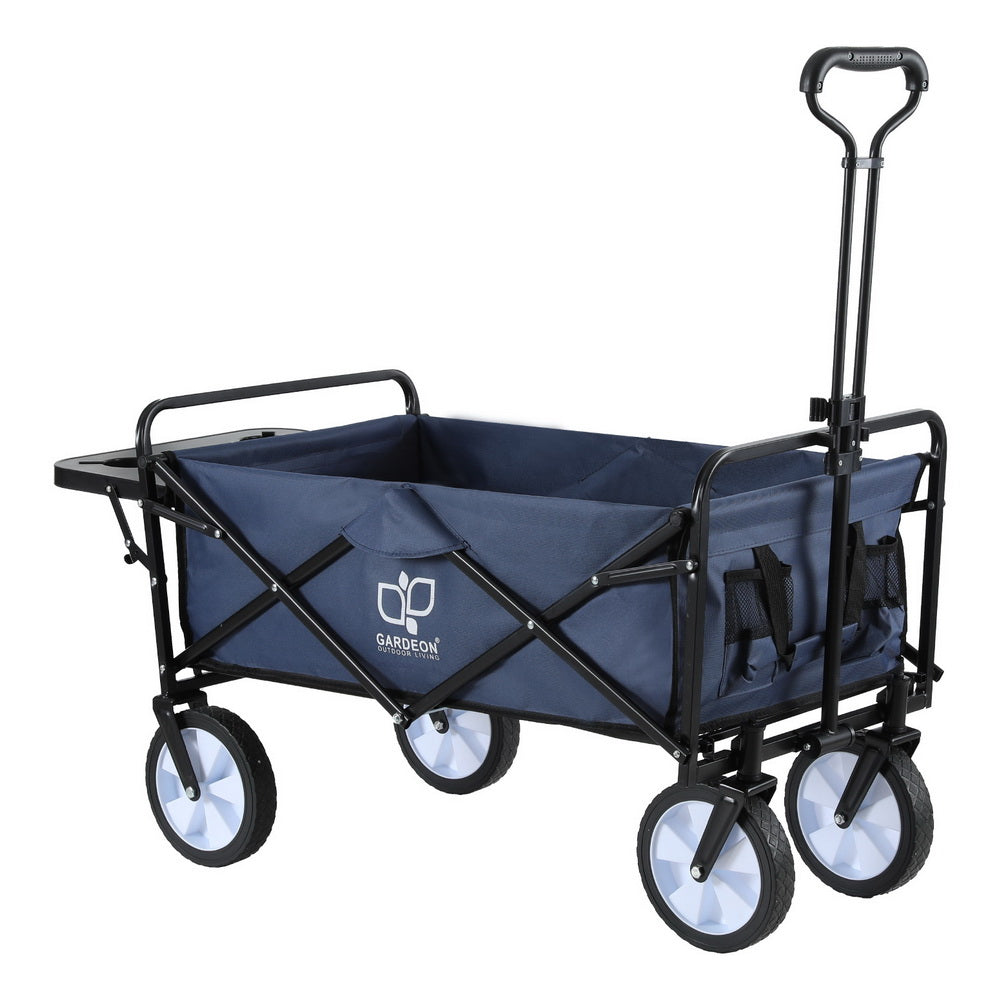 Gardeon Garden Cart with Cup Holders Blue-ACT