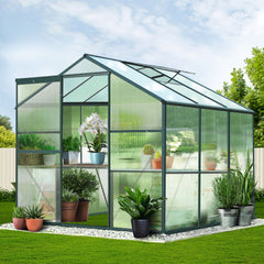 Greenfingers Greenhouse 1.9x1.9x1.83M Aluminium Polycarbonate Green House Garden Shed-WA_Metro