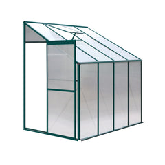 Greenfingers Greenhouse 2.52x1.27x2.13M Lean-to Aluminium Polycarbonate Green House Garden Shed-QLD_Metro