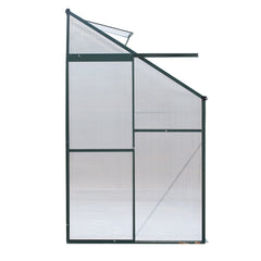 Greenfingers Greenhouse 2.52x1.27x2.13M Lean-to Aluminium Polycarbonate Green House Garden Shed-VIC_Metro