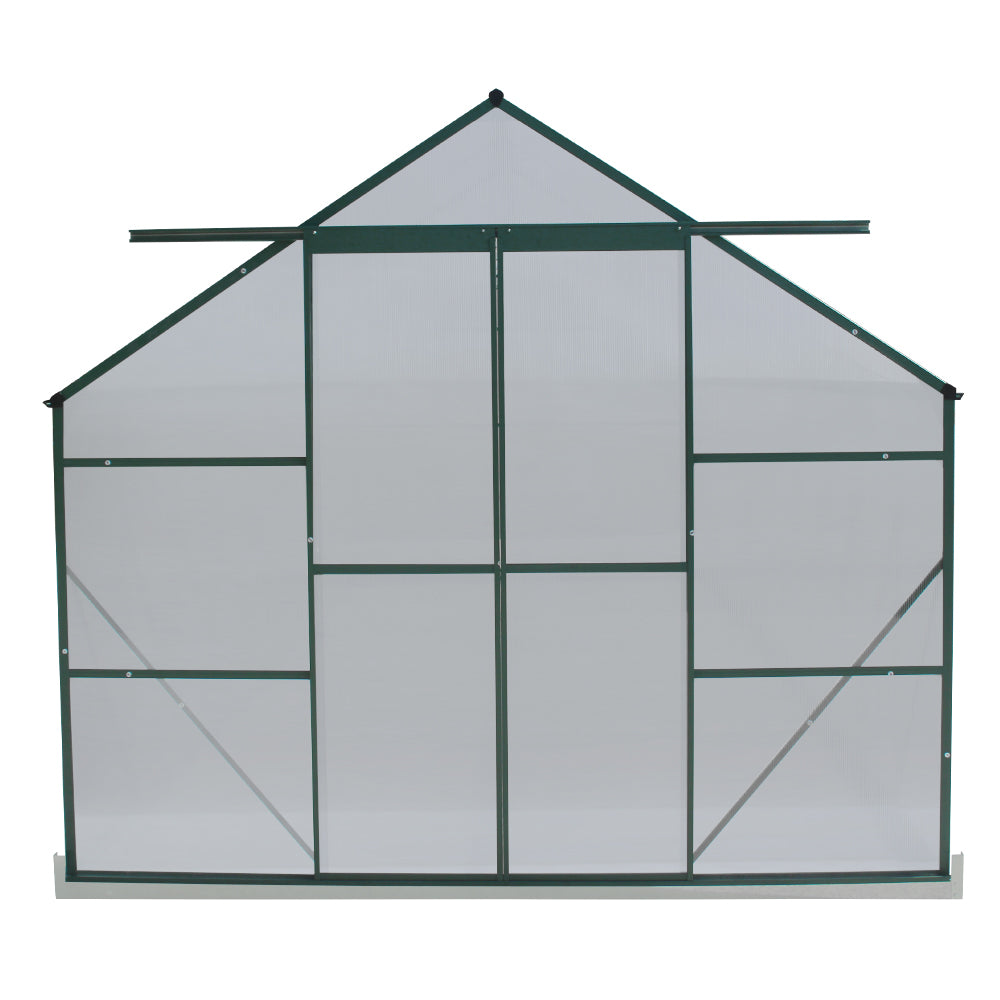 Greenfingers Greenhouse 6.3x2.44x2.1M Aluminium Polycarbonate Green House Garden Shed-ACT