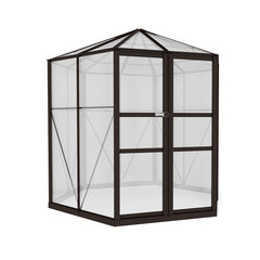 Greenfingers Greenhouse 2.4x2.1x2.32M Aluminium Polycarbonate Green House Garden Shed-WA_Rural