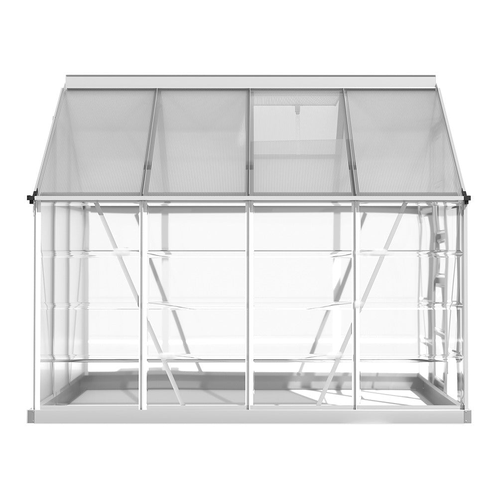 Greenfingers Greenhouse 2.48x1.89x2M Aluminium Polycarbonate Green House Garden Shed-ACT