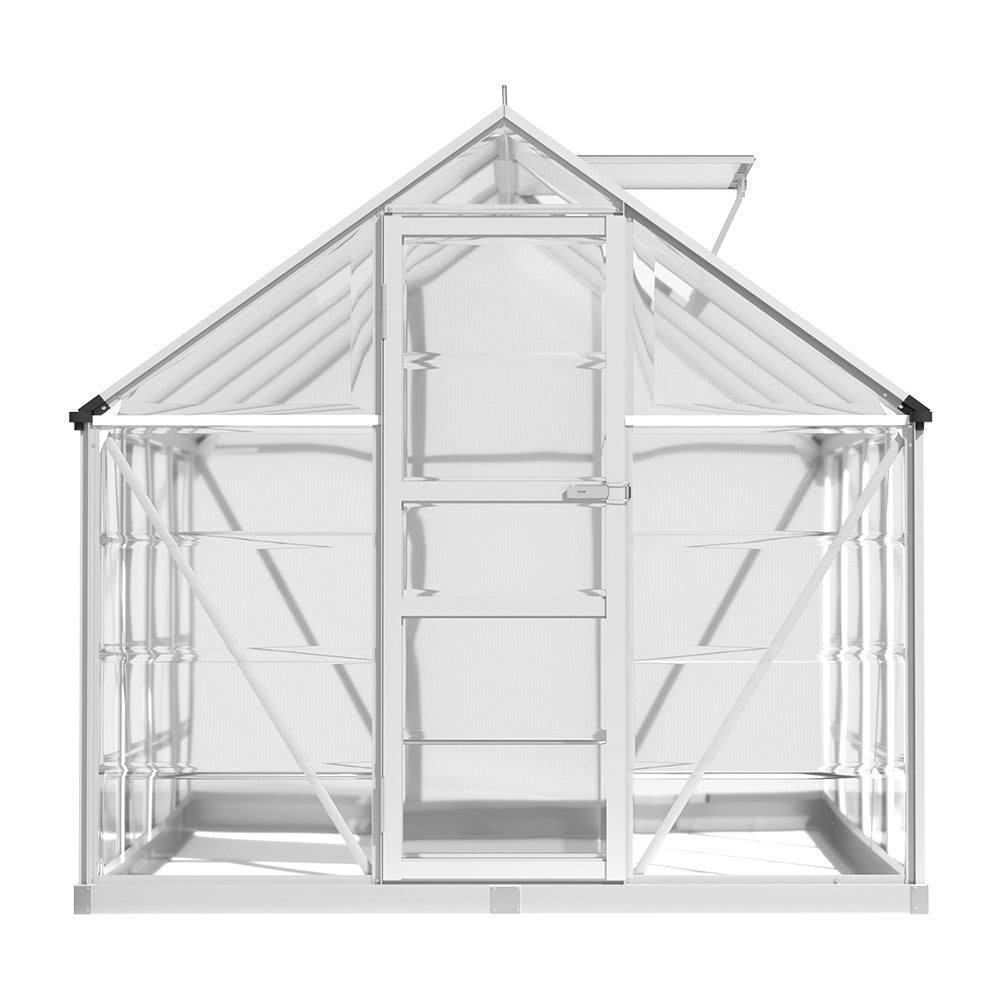 Greenfingers Greenhouse 2.48x1.89x2M Aluminium Polycarbonate Green House Garden Shed-SA_Metro