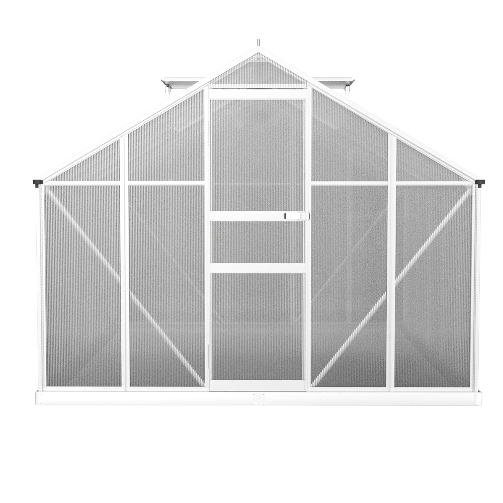 Greenfingers Greenhouse 3x2.5x1.95M Aluminium Polycarbonate Green House Garden Shed-NSW_Rural