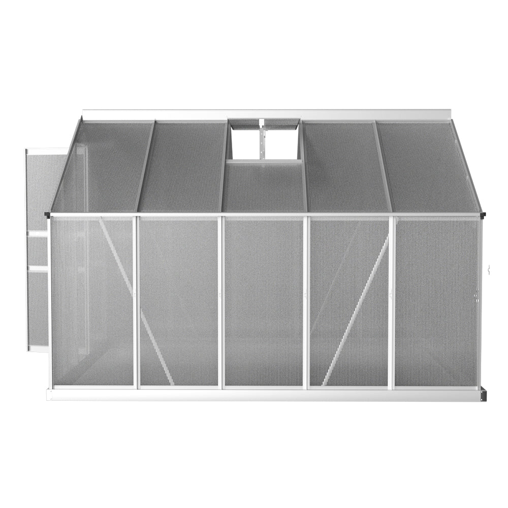 Greenfingers Greenhouse 3x2.5x1.95M Aluminium Polycarbonate Green House Garden Shed-ACT