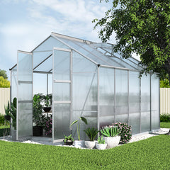 Greenfingers Greenhouse 3x2.5x2.26M Double Doors Aluminium Green House Garden Shed-QLD_Rural