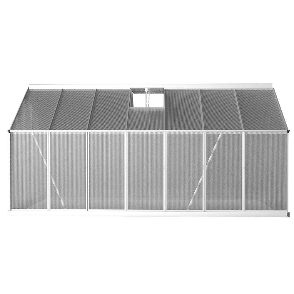 Greenfingers Greenhouse 4.2x2.5x1.95M Aluminium Polycarbonate Green House Garden Shed-WA_Rural