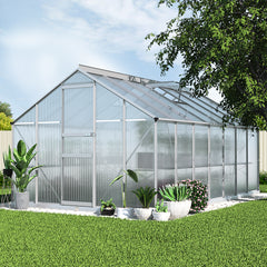 Greenfingers Greenhouse 4.2x2.5x1.95M Aluminium Polycarbonate Green House Garden Shed-NT_Rural