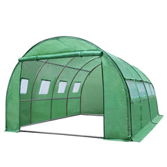 Greenfingers Greenhouse 4x3x2M Walk in Green House Tunnel Plant Garden Shed Dome-REMOTE