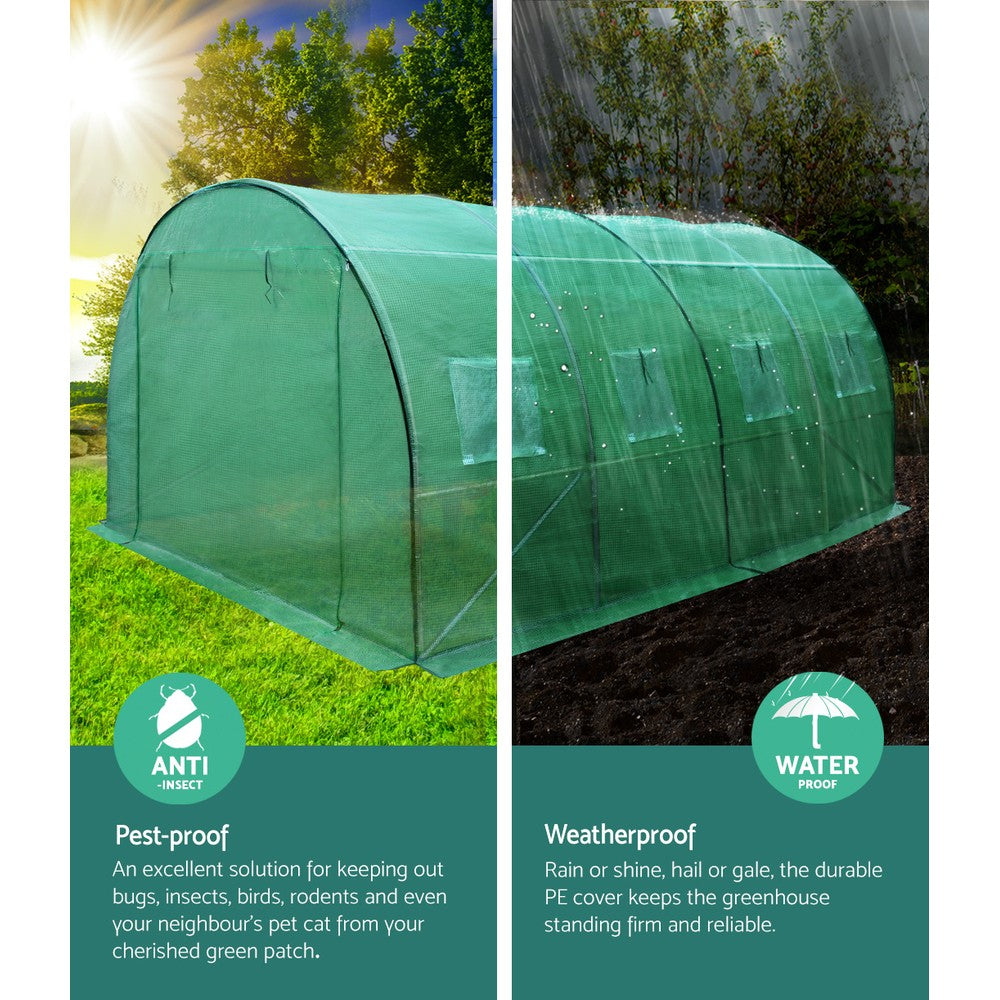 Greenfingers Greenhouse 4x3x2M Walk in Green House Tunnel Plant Garden Shed Dome-ACT