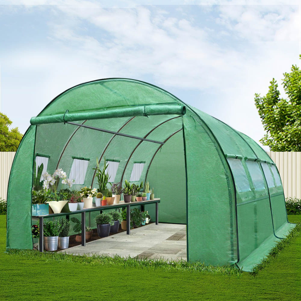 Greenfingers Greenhouse 4x3x2M Walk in Green House Tunnel Plant Garden Shed Dome-TAS_Rural