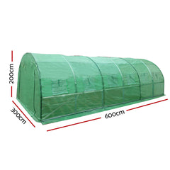 Greenfingers Greenhouse 6x3x2M Walk in Green House Tunnel Plant Garden Shed Dome-WA_Rural