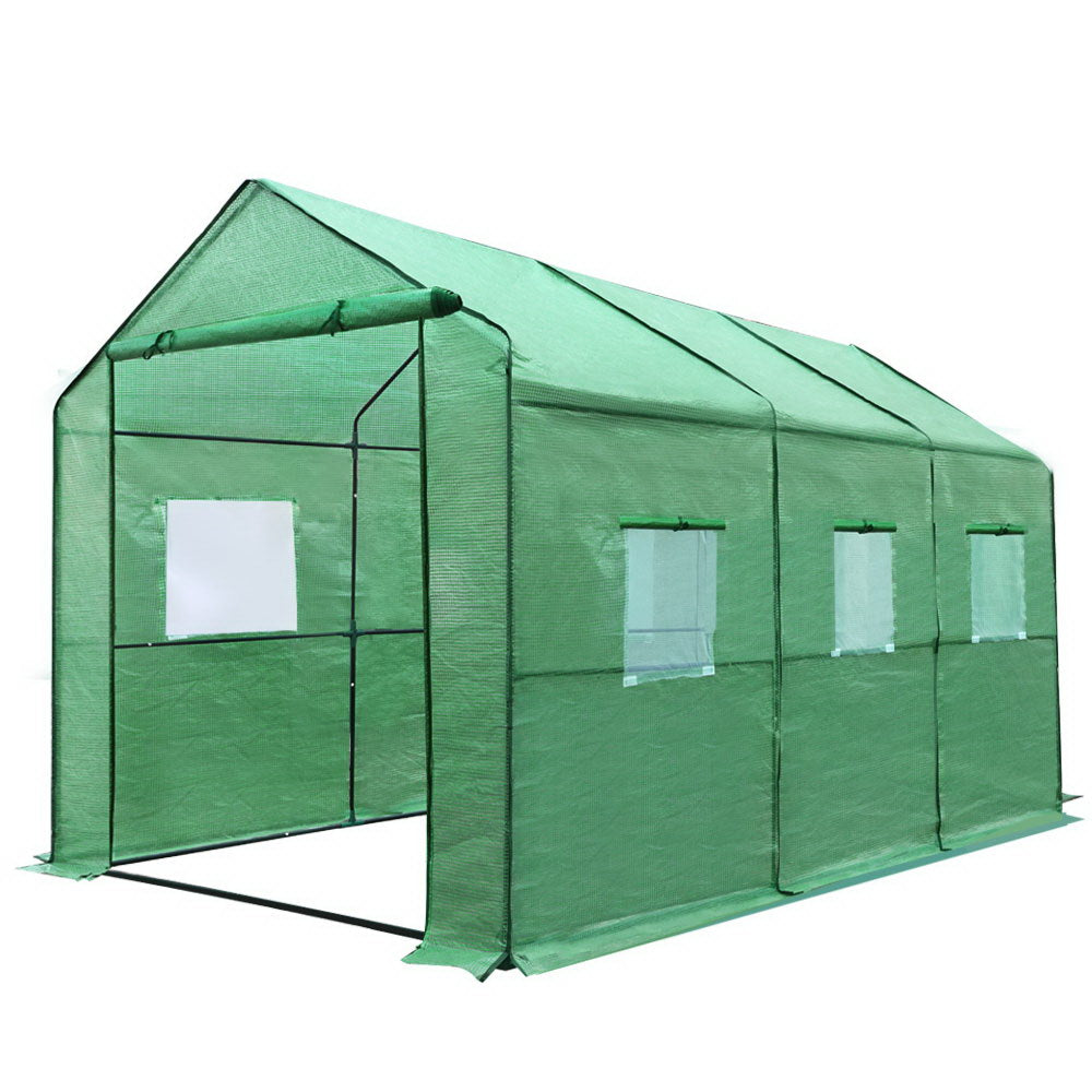 Greenfingers Greenhouse 3.5x2x2M Walk in Green House Tunnel Plant Garden Shed-ACT