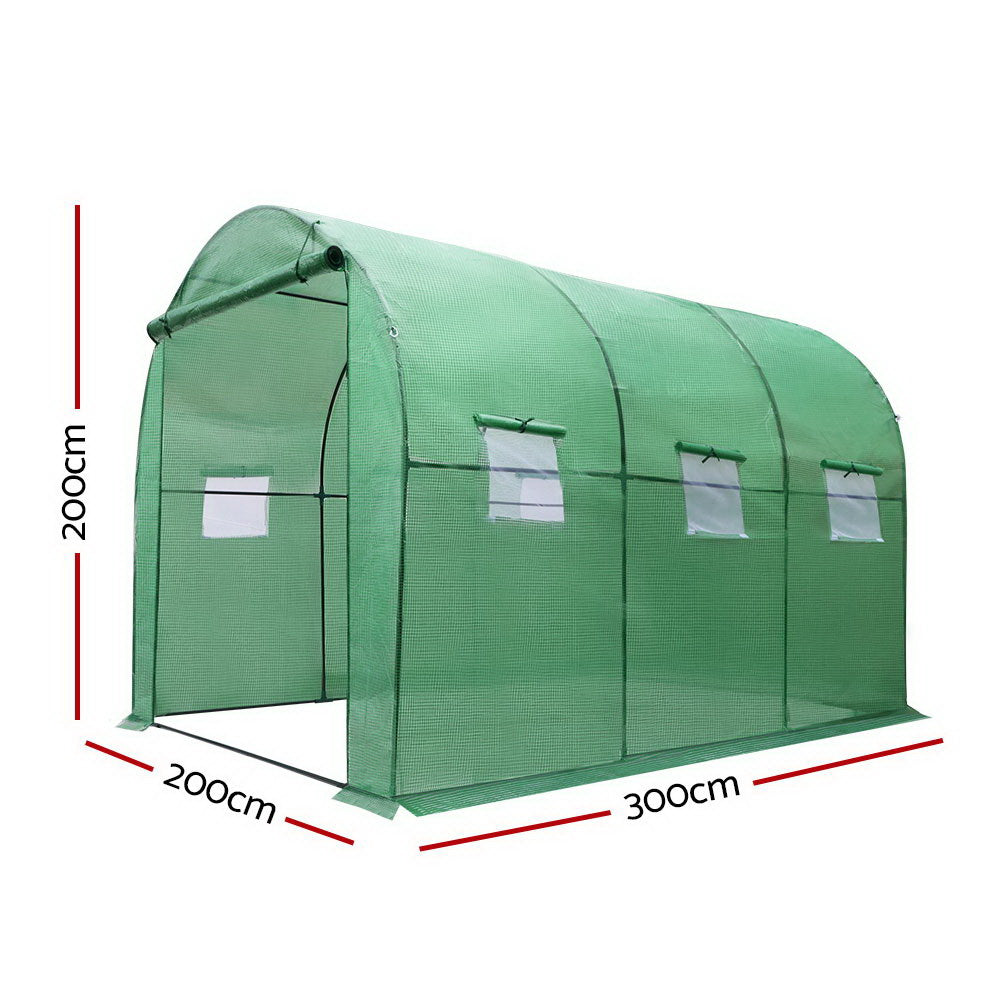 Greenfingers Greenhouse Garden Shed Green House 3X2X2M Greenhouses Storage Lawn-ACT