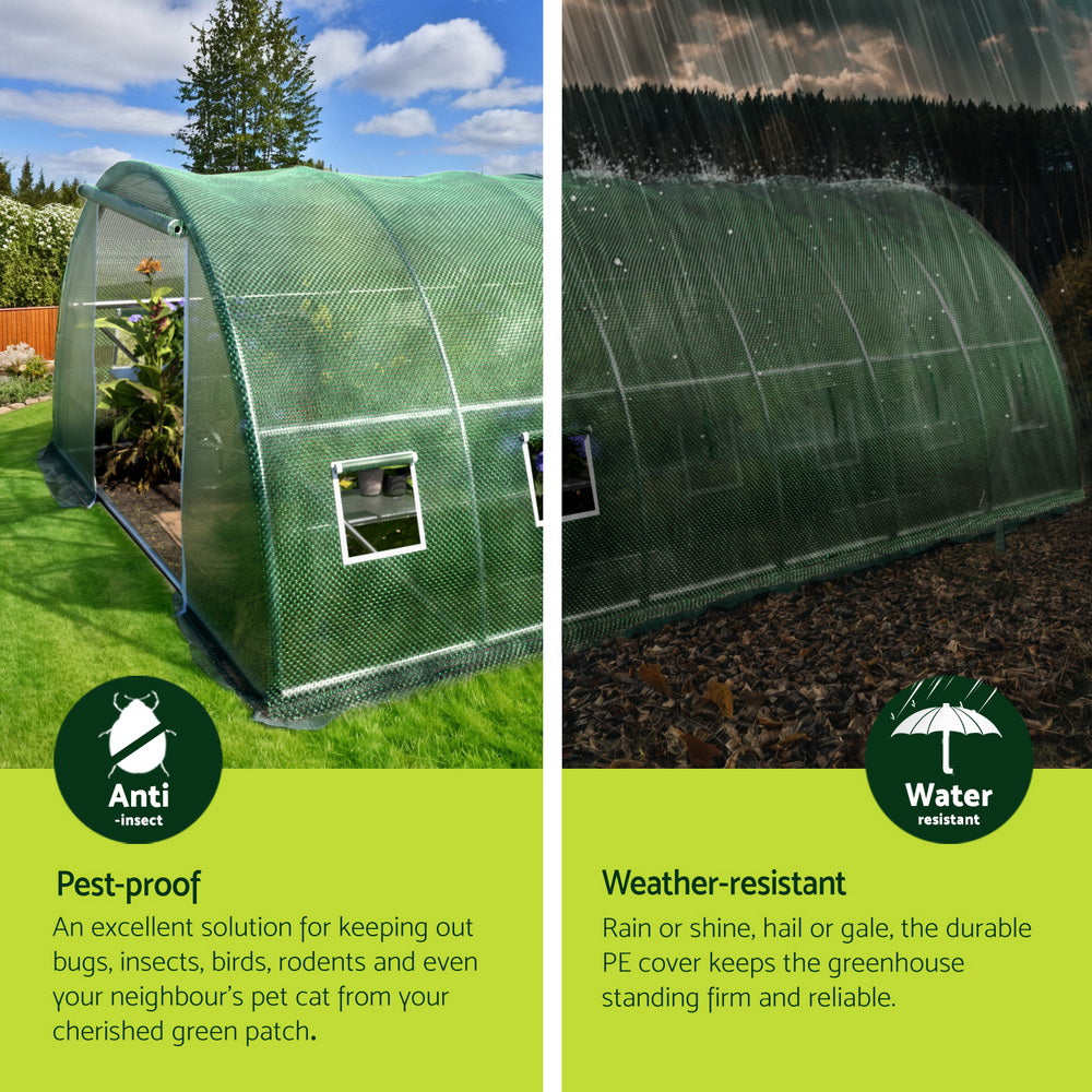 Greenfingers Greenhouse 6x4x2M Walk in Green House Tunnel Plant Garden Shed Dome-TAS_Rural