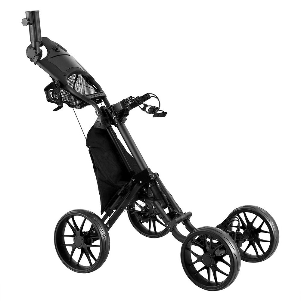 Everfit Golf Buggy Foldable Trolley Golf Cart Wheels Umbrella Bottle Holder-ACT