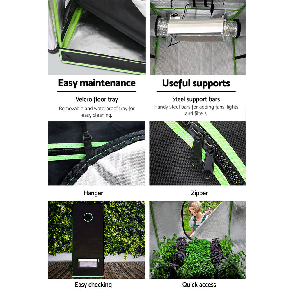 Greenfingers Grow Tent 120x120x200CM Hydroponics Kit Indoor Plant Room System-ACT