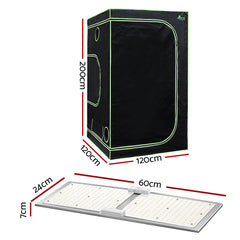 Greenfingers Grow Tent Light Kit 120x120x200CM 2200W LED Full Spectrum-SA_Rural