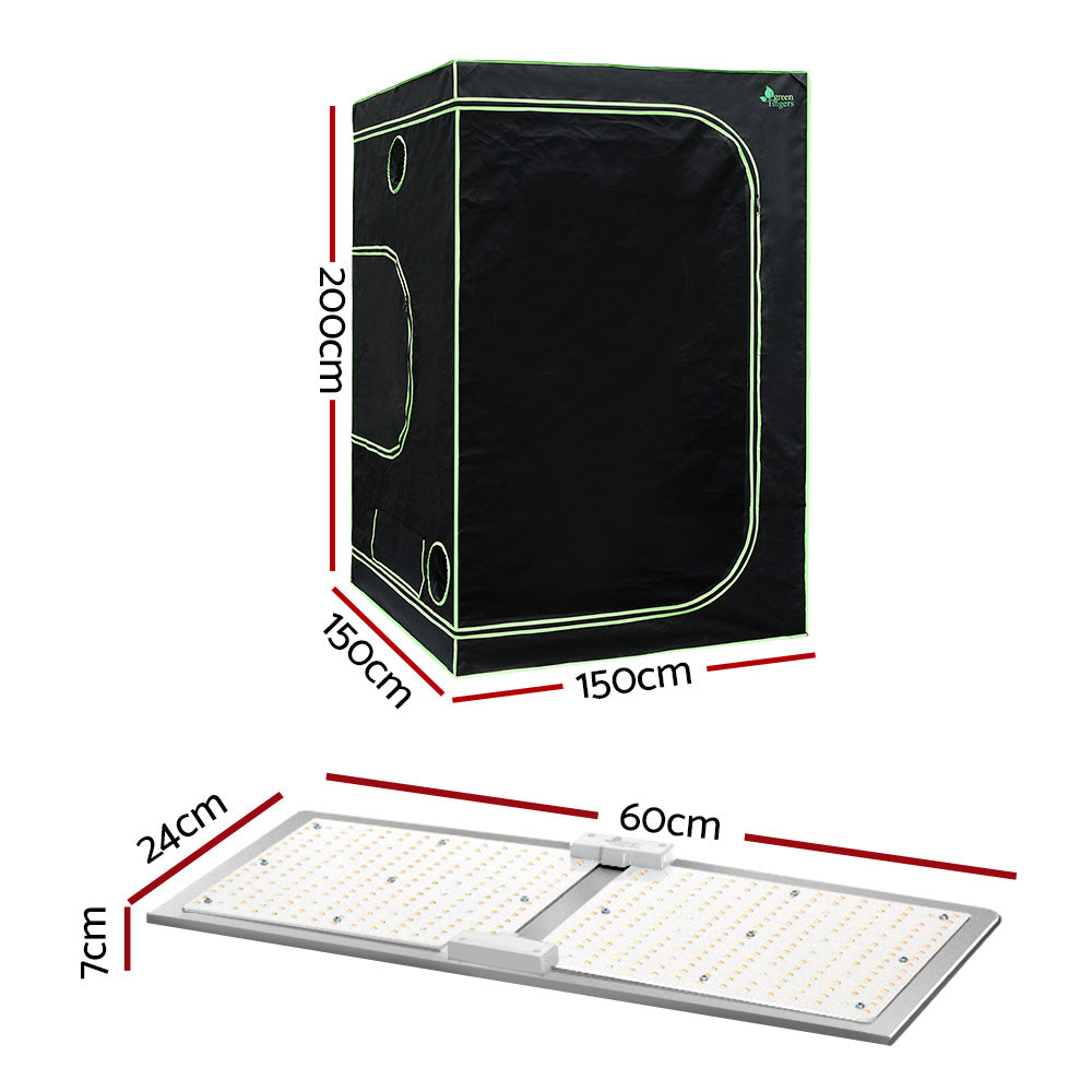 Greenfingers Grow Tent Light Kit 150x150x200CM 2200W LED Full Spectrum-NT_Metro