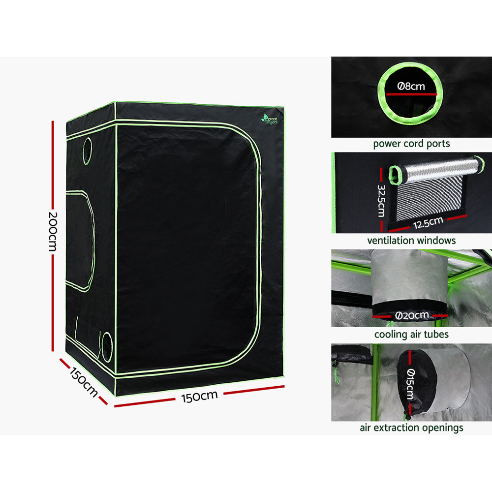 Greenfingers Grow Tent Light Kit 150x150x200CM 2200W LED Full Spectrum-QLD_Metro