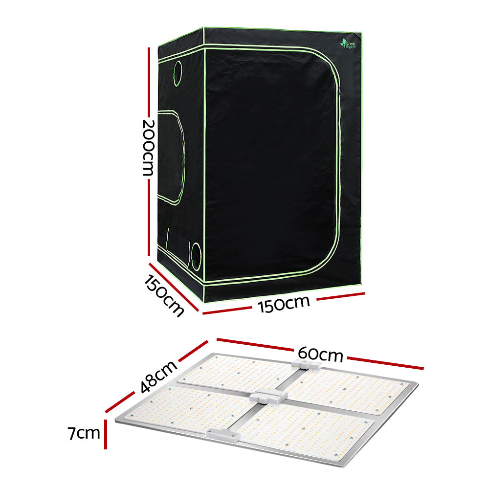 Greenfingers Grow Tent Light Kit 150x150x200CM 4500W LED Full Spectrum-VIC_Rural