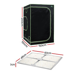 Greenfingers Grow Tent Light Kit 150x150x200CM 4500W LED Full Spectrum-VIC_Rural