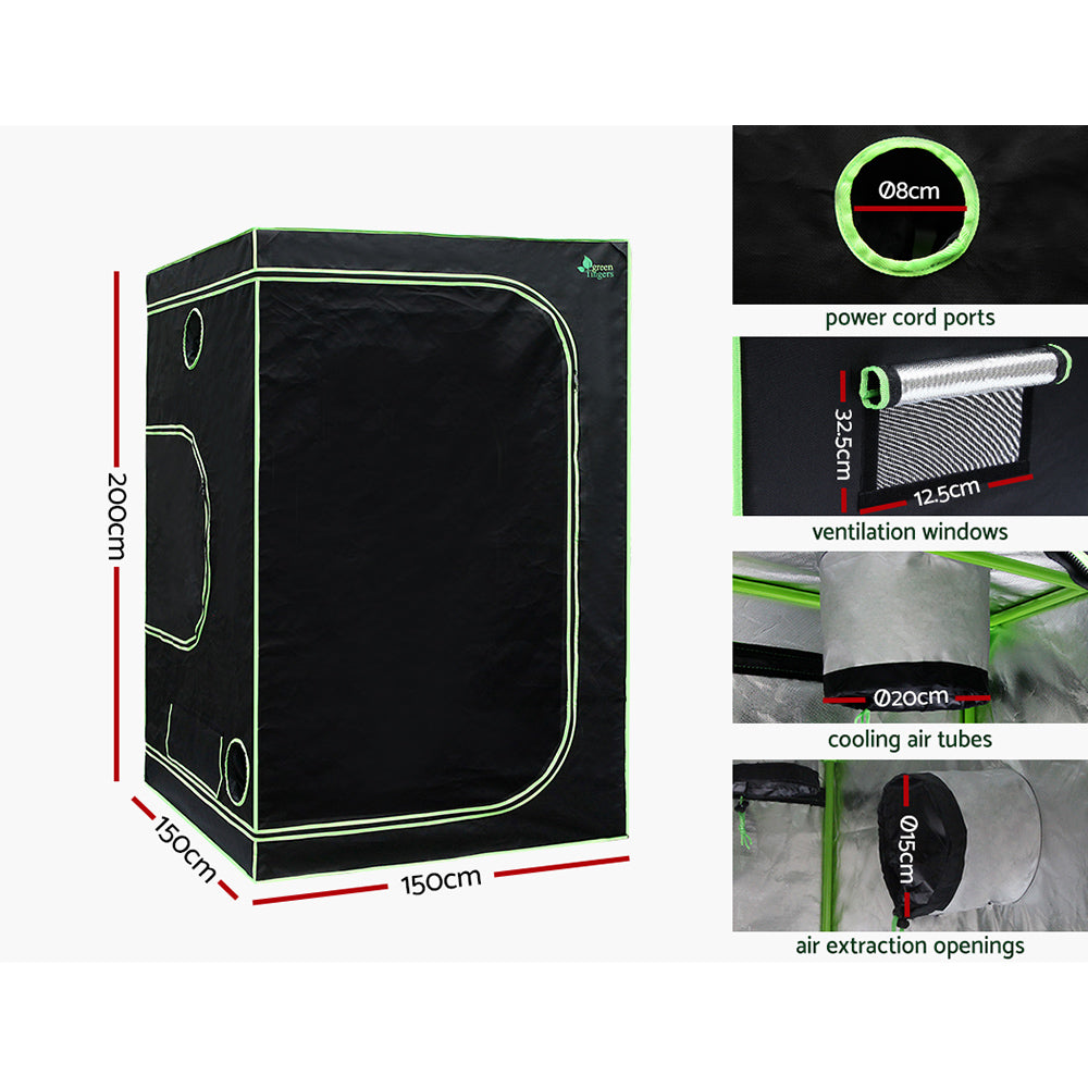 Greenfingers Grow Tent Light Kit 150x150x200CM 4500W LED Full Spectrum-SA_Metro