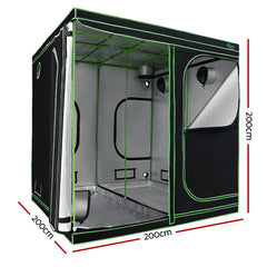 Greenfingers Grow Tent 200x200x200CM Hydroponics Kit Indoor Plant Room System-VIC_Rural