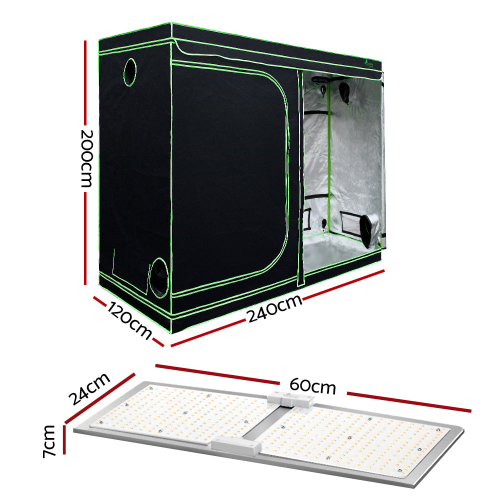 Greenfingers Grow Tent Light Kit 240x120x200CM 2200W LED Full Spectrum-ACT